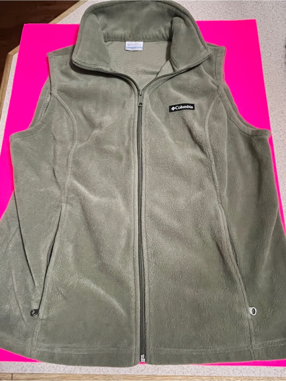 Columbia Kids Olive Green Fleece Vest